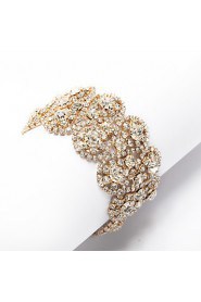 Elegant Alloy With Rhinestone Women's Bracelet