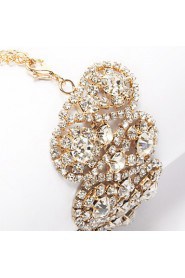 Elegant Alloy With Rhinestone Women's Bracelet