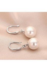 Natural Pearl Perfect Circle Earrings