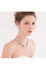 Anniversary / Wedding / Engagement / Birthday / Gift / Party / Special Occasion Necklace with Imitation Pearl