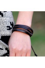 Unisex Fashion Woven Leather Bracelet