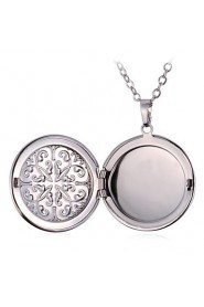 New Vintage Photo Locket Pendant Floating Lockets 18K Real Gold Platinum Plated Necklace Jewelry Gift for Women