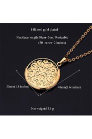 New Vintage Photo Locket Pendant Floating Lockets 18K Real Gold Platinum Plated Necklace Jewelry Gift for Women