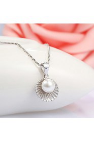 New Fashion Simulated Pearl Jewelry Christmas Gift Shell Statement Necklace For Women