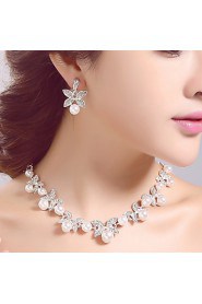 Korean Wedding/Engagement/Party/Birthday Jewely Sets with Crystal/Pearls