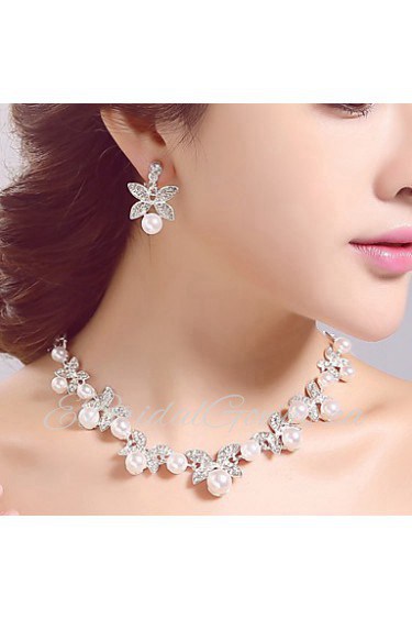 Korean Wedding/Engagement/Party/Birthday Jewely Sets with Crystal/Pearls