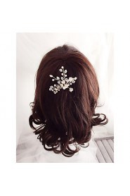 Conch Flower / Pearl / Rhinestone / Imitation Pearl Headpiece - Wedding / Special Occasion Hair Pin 1 Piece