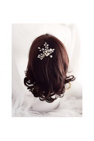 Conch Flower / Pearl / Rhinestone / Imitation Pearl Headpiece - Wedding / Special Occasion Hair Pin 1 Piece