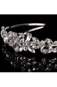 Luxurious Bridal Crown Silver Tiara Queen Flower Crystal/Rhinestone/Diamond Hairclips Headpiece For Wedding/Party