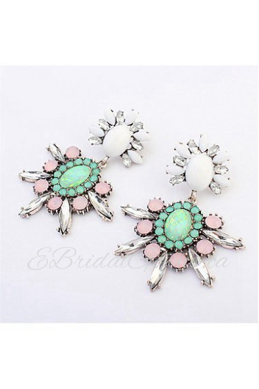 Good Quality NEW Classic Jewelry Exaggerated Rhinestone Crystal Long Drop Earring For Women Gift