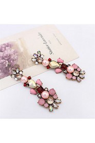 Big Long Crystal Drop Earrings For Women Vintage Earrings Flower Bohemian Style Fine Jewelry Wedding Accessories