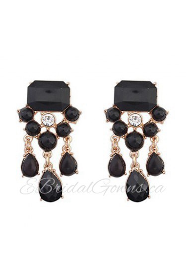 The New Geometric Mosaic Personality Droplets Drop Earrings