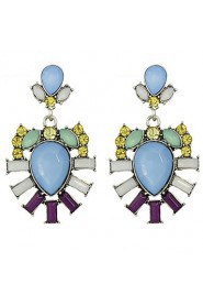 High-Grade Crystal Flower Earrings Exquisite Earrings