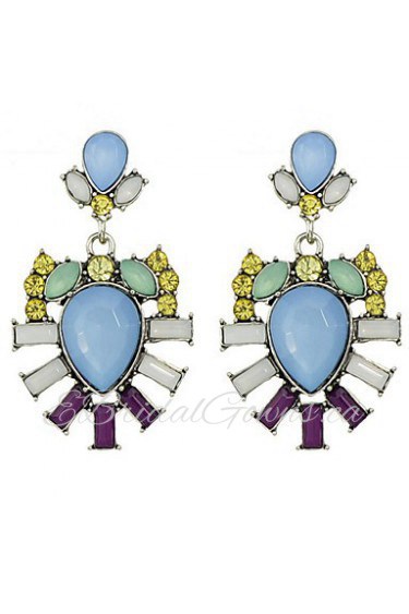 High-Grade Crystal Flower Earrings Exquisite Earrings