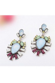 High-Grade Crystal Flower Earrings Exquisite Earrings