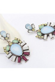 High-Grade Crystal Flower Earrings Exquisite Earrings