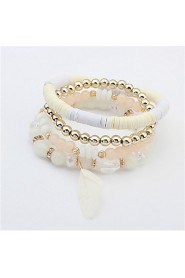 European And American Fashion Small Fresh Feather Beaded Bracelet