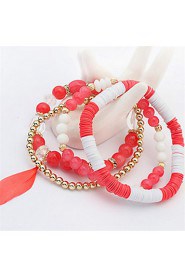 European And American Fashion Small Fresh Feather Beaded Bracelet