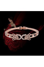 Women's Chain Bracelet Gold / Alloy Rhinestone