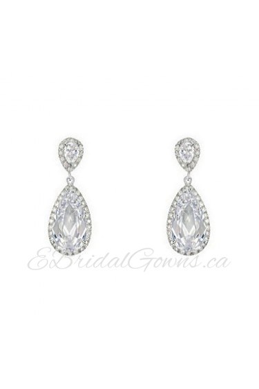 Drop Earrings Women's Alloy Earring Cubic Zirconia