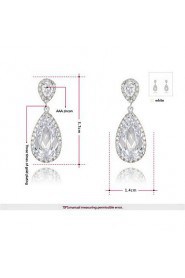 Drop Earrings Women's Alloy Earring Cubic Zirconia