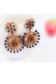 Popular Retro Ethnic Style Exaggerated Alloy Earrings