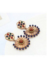 Popular Retro Ethnic Style Exaggerated Alloy Earrings