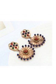 Popular Retro Ethnic Style Exaggerated Alloy Earrings