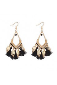 Bohemian Fashion Hollow Leaf Shape Earrings