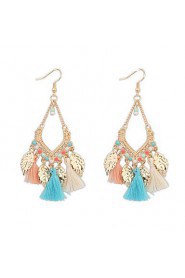 Bohemian Fashion Hollow Leaf Shape Earrings