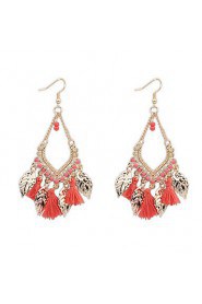 Bohemian Fashion Hollow Leaf Shape Earrings