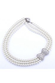 High Quality Synthetic Pearl Beads Luxury Women's Fancy Choker Collar Necklace Jewellery Gift for Women