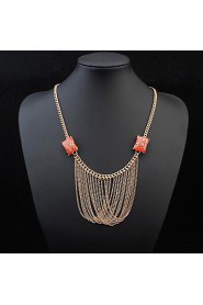 Fine Jewelry Tassel Necklace Summer Style Exaggerated Long Necklace for Women