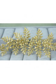 Women's Gold / Alloy Headpiece-Wedding / Special Occasion / Casual Headbands 1 Piece Clear / Ivory Round