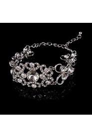 Women's Chain Bracelet Alloy Rhinestone