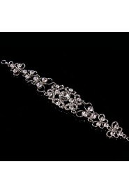 Women's Chain Bracelet Alloy Rhinestone