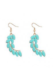 Exotic Beads Simple Personality Wheat Shaped Earrings