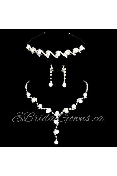 Jewelry Set Women's Anniversary / Wedding / Engagement / Birthday / Gift / Party / Special Occasion Jewelry Sets AlloyImitation Pearl /