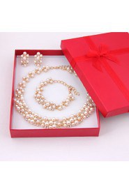 Fashion gold-plated necklace (necklace) (earrings) (Bracelet)