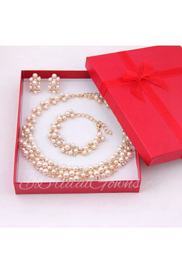 Fashion gold-plated necklace (necklace) (earrings) (Bracelet)