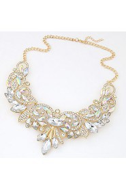 Women's European Style Luxury Shining Metal Exaggeration Necklace