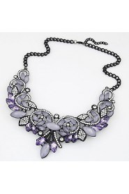 Women's European Style Luxury Shining Metal Exaggeration Necklace