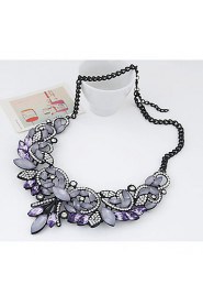 Women's European Style Luxury Shining Metal Exaggeration Necklace