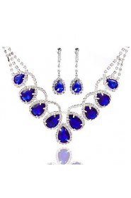 Ladies'/Women's Alloy Wedding/Party Jewelry Set With Pearl/Rhinestone