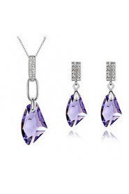 Thousands of colors Women's Alloy Jewelry Set Crystal-9-1-506-2-212