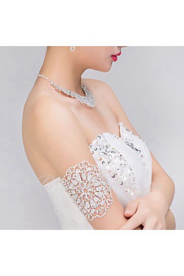 Bridal 's Rhinestone Crystal Wedding Arm Armlet Bracelet 1 Piece