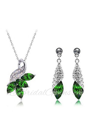 Jewelry Set Women's Engagement / Party Jewelry Sets Alloy / Quartz Necklaces / Earrings White