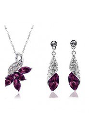 Jewelry Set Women's Engagement / Party Jewelry Sets Alloy / Quartz Necklaces / Earrings White