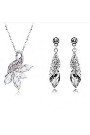 Jewelry Set Women's Engagement / Party Jewelry Sets Alloy / Quartz Necklaces / Earrings White