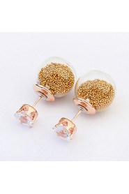 New Favorite Summer Transparent Hollow Earrings Simple Fashion Candy Color Transparent Bulb Earrings